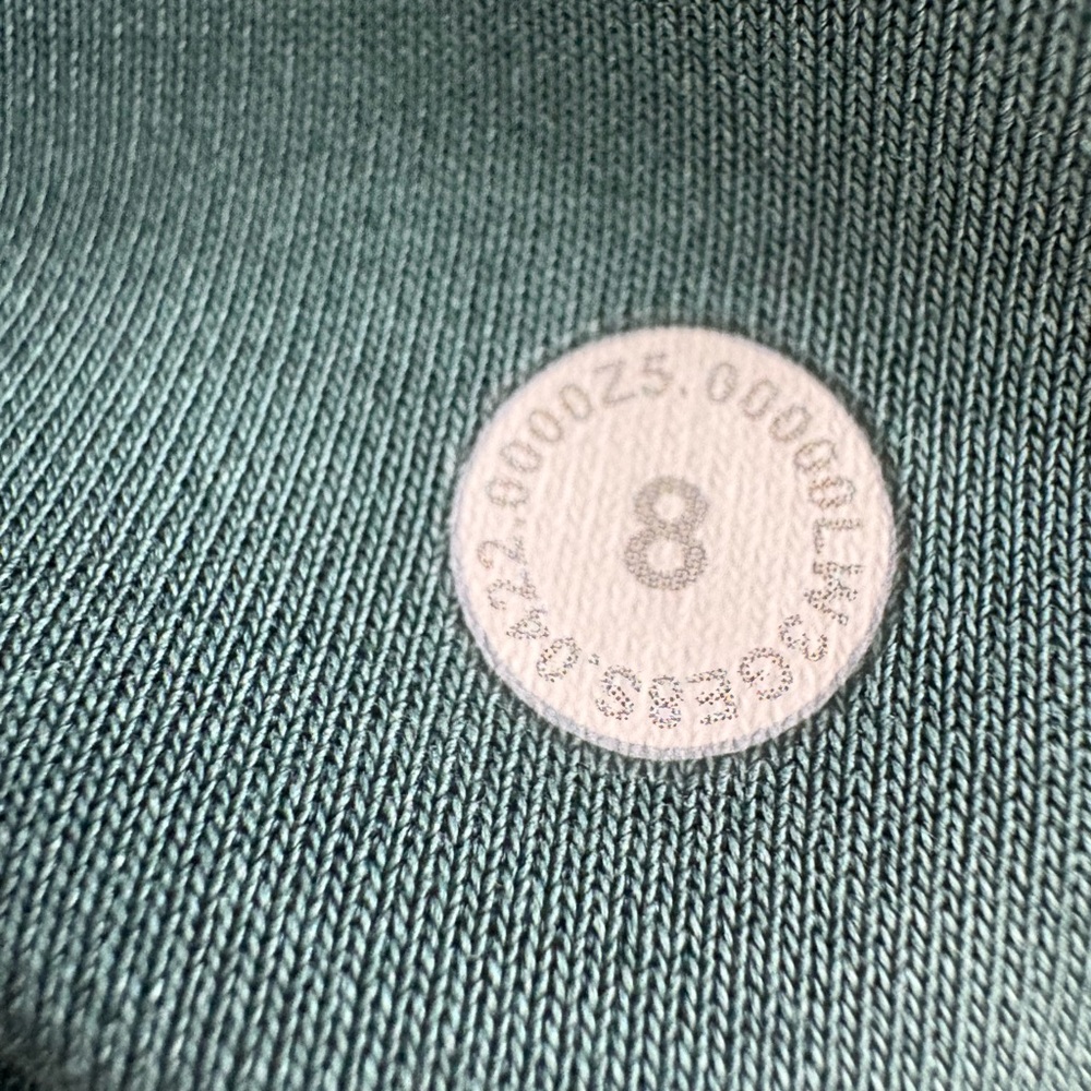 Lululemon | Brushed Softstreme Ribbed Half Zip | Sz 8 | Green Jasper | EUC - Picture 11 of 11